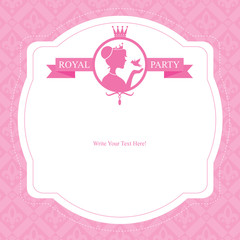 Birthday Princess Party Card