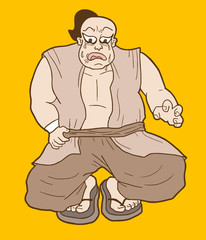 Sitting monk