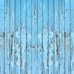 Old blue wood plank background.