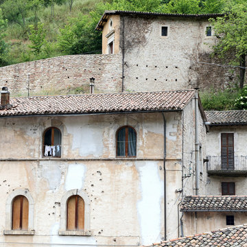 Glimpse Of Visso, Beautiful Village In The Province Of Macerata