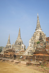 Три ступы храма Ват Пхра Си Санпет. Аютхая, Таиланд