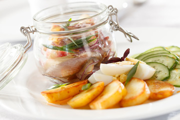 herring with potatoes