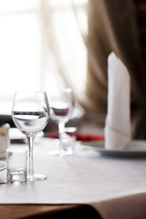 tables set for meal
