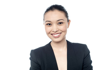 Young confident smiling businesswoman