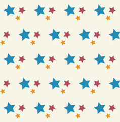 Stars seamless pattern