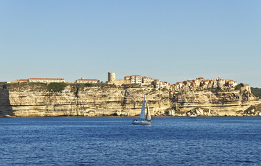 Fototapeta na wymiar View to the Bonifacio.