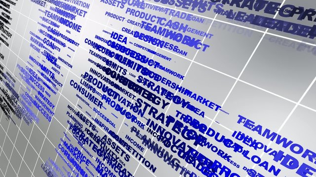 business words forming an image "idea"