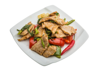 Pork with vegetables