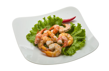 Unshelled king prawn