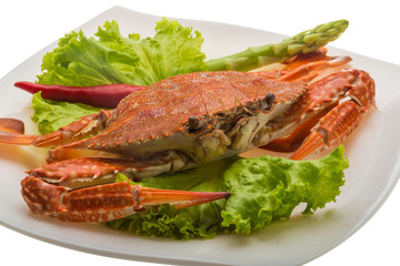 Boiled crab