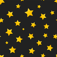 seamless background with yellow stars