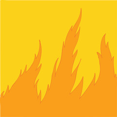 fire (spurts of flame) vector Illustration, hand drawing