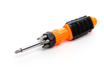 Screw driver isolated white background