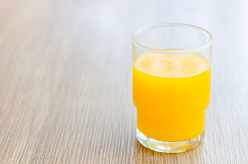 Orange juice glass