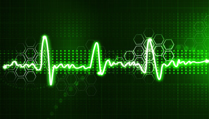 Electrocardiogram, ecg background .