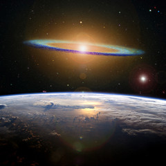 The Sombrero galaxy high above the Earth. © marcel