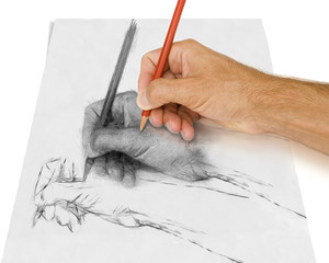Learning to draw.