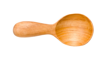 Isolated Wooden spoons on white background