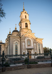 Fototapeta na wymiar Cathedral of the Savior’s Transfiguration in Donetsk, Ukraine