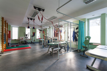 Interior of physiotherapy clinic