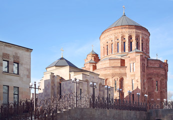Fototapeta na wymiar Cathedral Armenian church Surb Khach (Holy Cross)