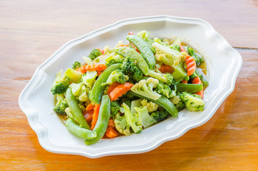 Stir vegetables