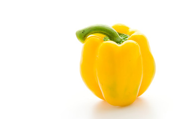 Yellow pepper isolated on white