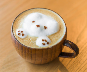 Bear Latte coffee