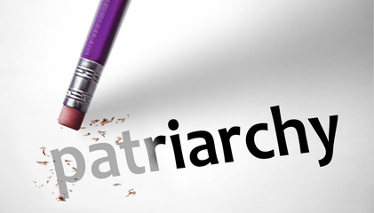 Eraser deleting the word Patriarchy - 66947477