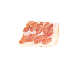 Tasty italian salted prosciutto.
