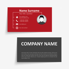 Naklejka premium business card