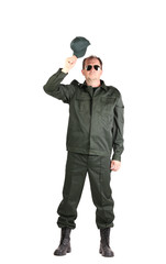 Confident man in uniform.