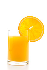 Orange juice glass