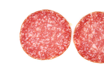 Slices of salami.