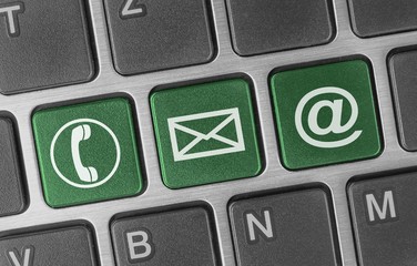 green contact buttons