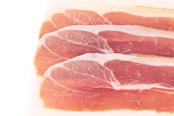 Slices of Delicious Prosciutto.