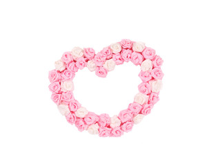 Valentines Day Heart Made of Roses.