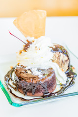 Chocolate lava cake