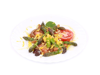 Fresh asparagus salad.