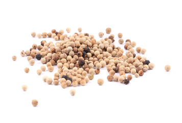 Close up of white pepper.