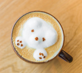 Bear Latte coffee