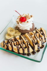 Waffle ice cream