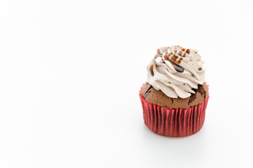 Cupcakes isolated on white background