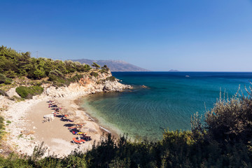 Fototapeta na wymiar Aspres beach, Samos island, Greece