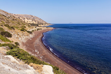 Desert beach in Nisyros island Greece