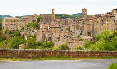 Fototapeta na wymiar Old town of Tuscany, Italy