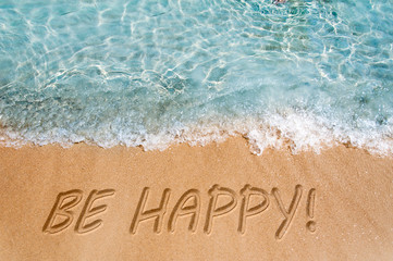 Fototapeta premium Be happy concept