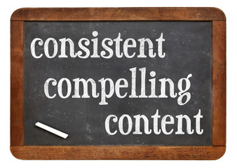 Obraz premium consistent, compelling content