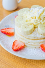 Pancake strawberry banana