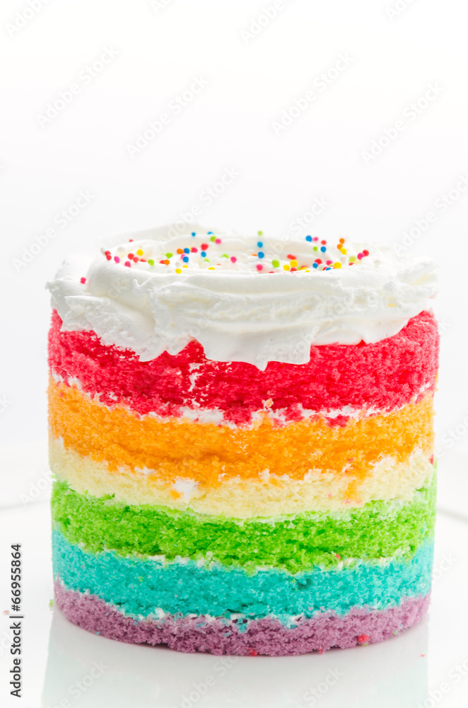 Wall mural rainbow cakes